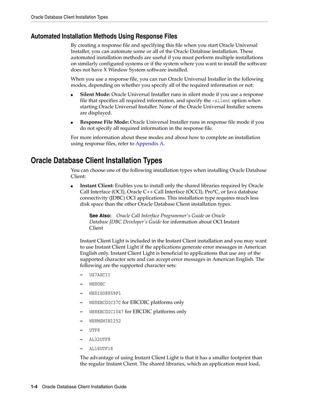 Oracle database 12c client installation guide 6 | PDF