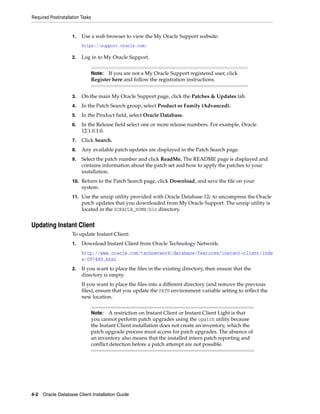 Oracle database 12c client installation guide 6 | PDF