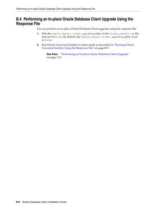 Oracle database 12c client installation overview | PDF