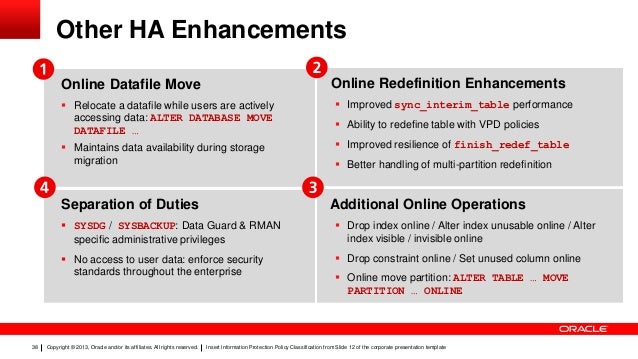 Oracle Database 12c New Features Oracle Database 12c New Features