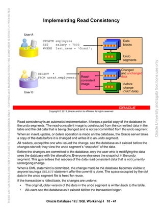 Oracle database 12c sql worshop 1 student guide vol 2 | PDF