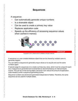 Oracle database 12c sql worshop 2 student guide vol 1 | PDF