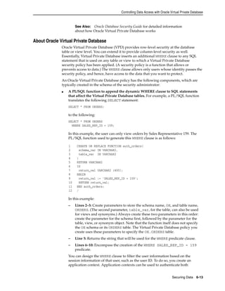 Oracle® database 2 days security guide e10575 | PDF