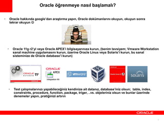 Oracle Database and Technologies Seminar