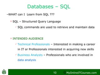 Oracle database Career paths - Introduction | PPS