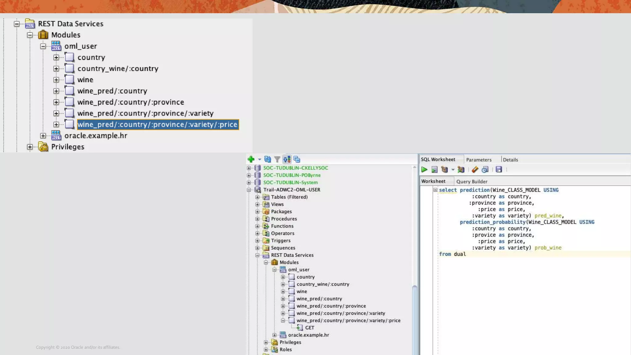 Copyright © 2020 Oracle and/or its affiliates.
 
