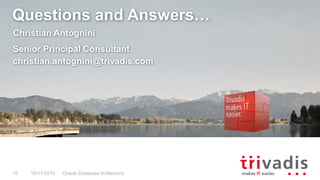 Oracle Database In-Memory | PPT