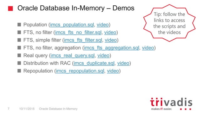 Oracle Database In-Memory | PPT