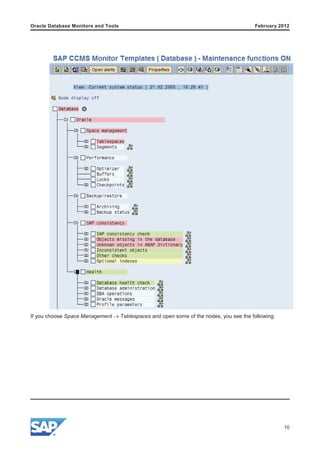 Oracle database monitors and tools | PDF