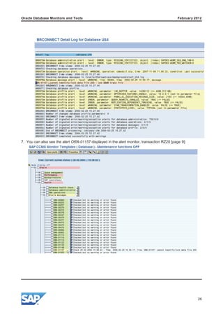 Oracle database monitors and tools | PDF