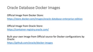 Oracle database on Docker Container | PPTX
