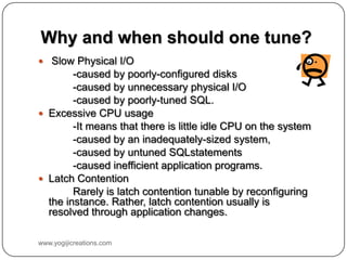 Oracle database performance tuning | PPTX