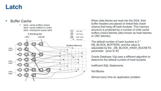 Oracle Latch Library Cache Oracle database performance tuning | PDF