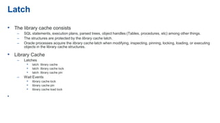 Oracle Latch Library Cache Oracle database performance tuning | PDF