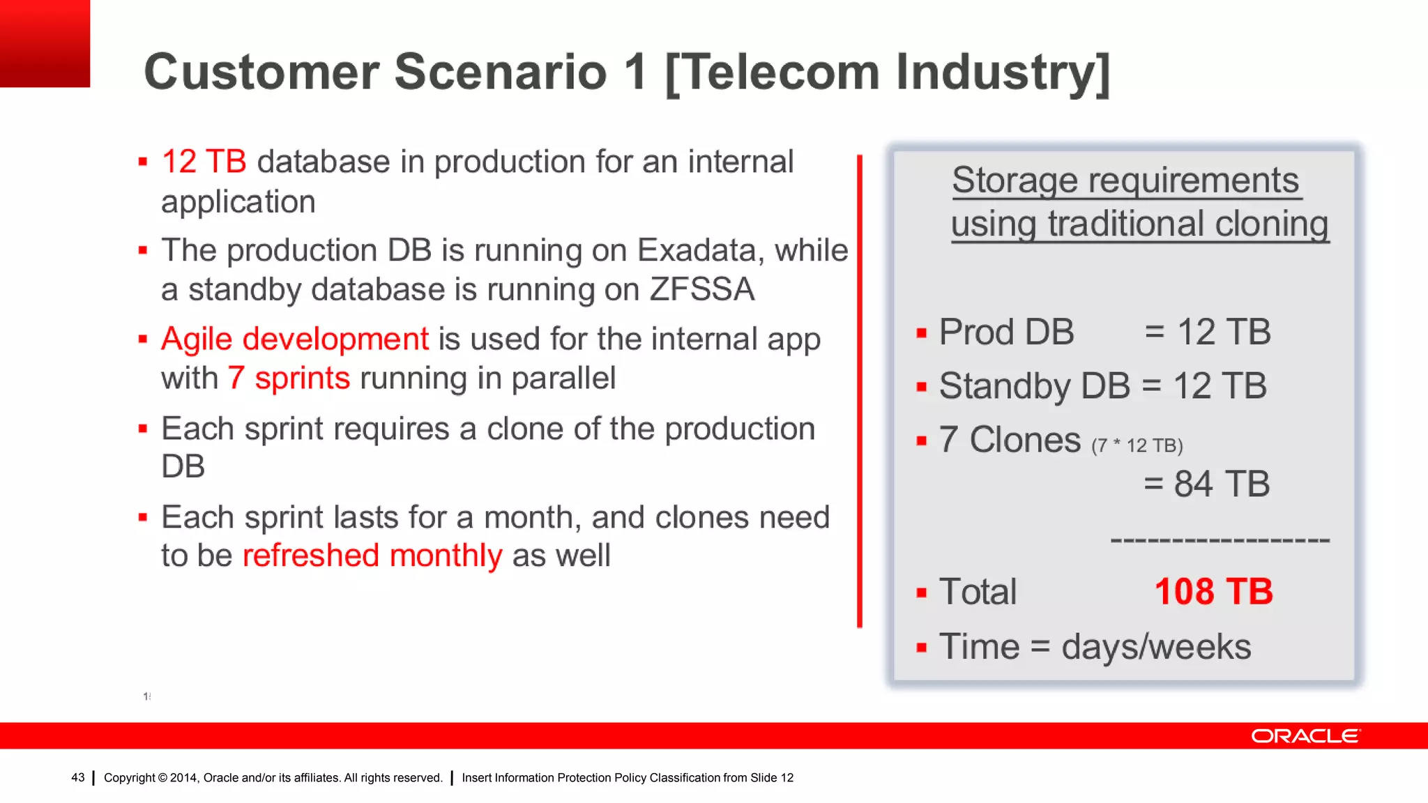 Copyright © 2014, Oracle and/or its affiliates. All rights reserved. Insert Information Protection Policy Classification from Slide 1243
43
 