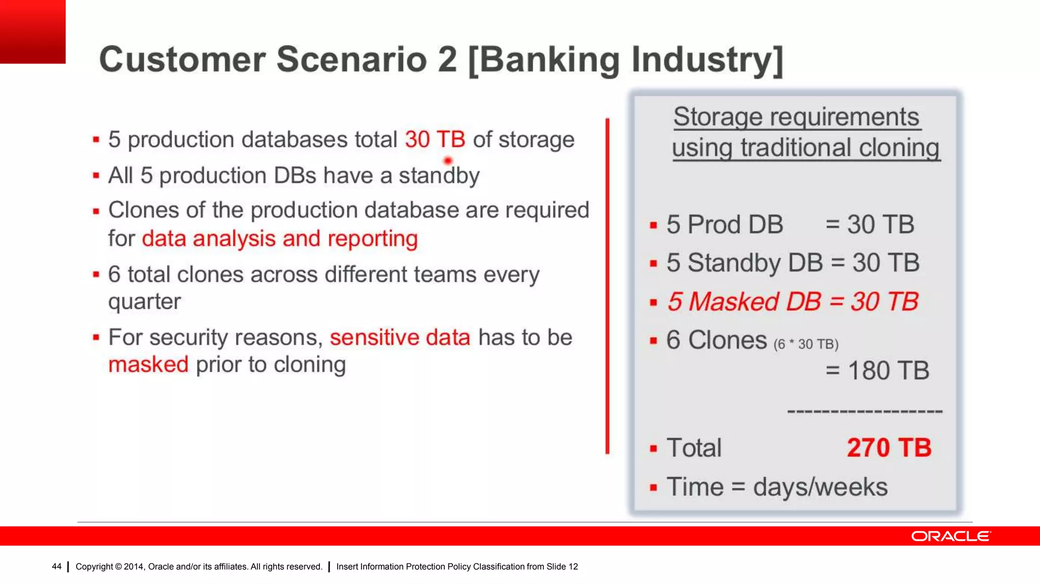Copyright © 2014, Oracle and/or its affiliates. All rights reserved. Insert Information Protection Policy Classification from Slide 1244
44
 