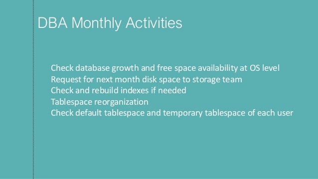 ORACLE DBA DAILY ACTIVITIES PDF DOWNLOAD ORACLE DBA DAILY ACTIVITIES PDF DOWNLOAD