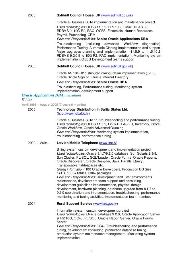 oracle performance tuning resume resume ideas oracle performance tuning resume resume ideas