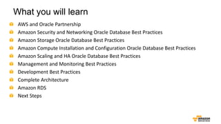 Best Practices for running the Oracle Database on EC2 webinar | PPTX
