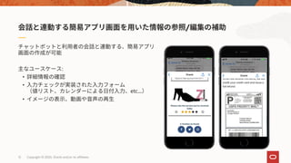 Copyright © 2020, Oracle and/or its affiliates12
:
•
•
etc...
•
/
 