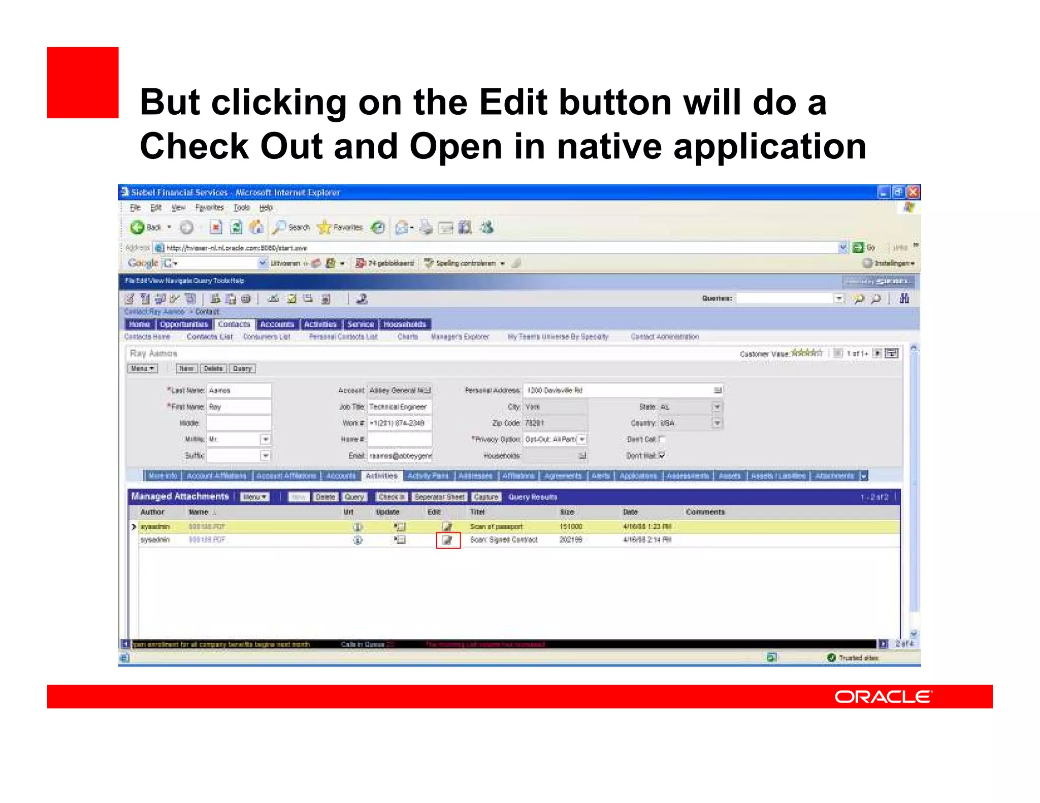 Oracle Distributed Document Capture