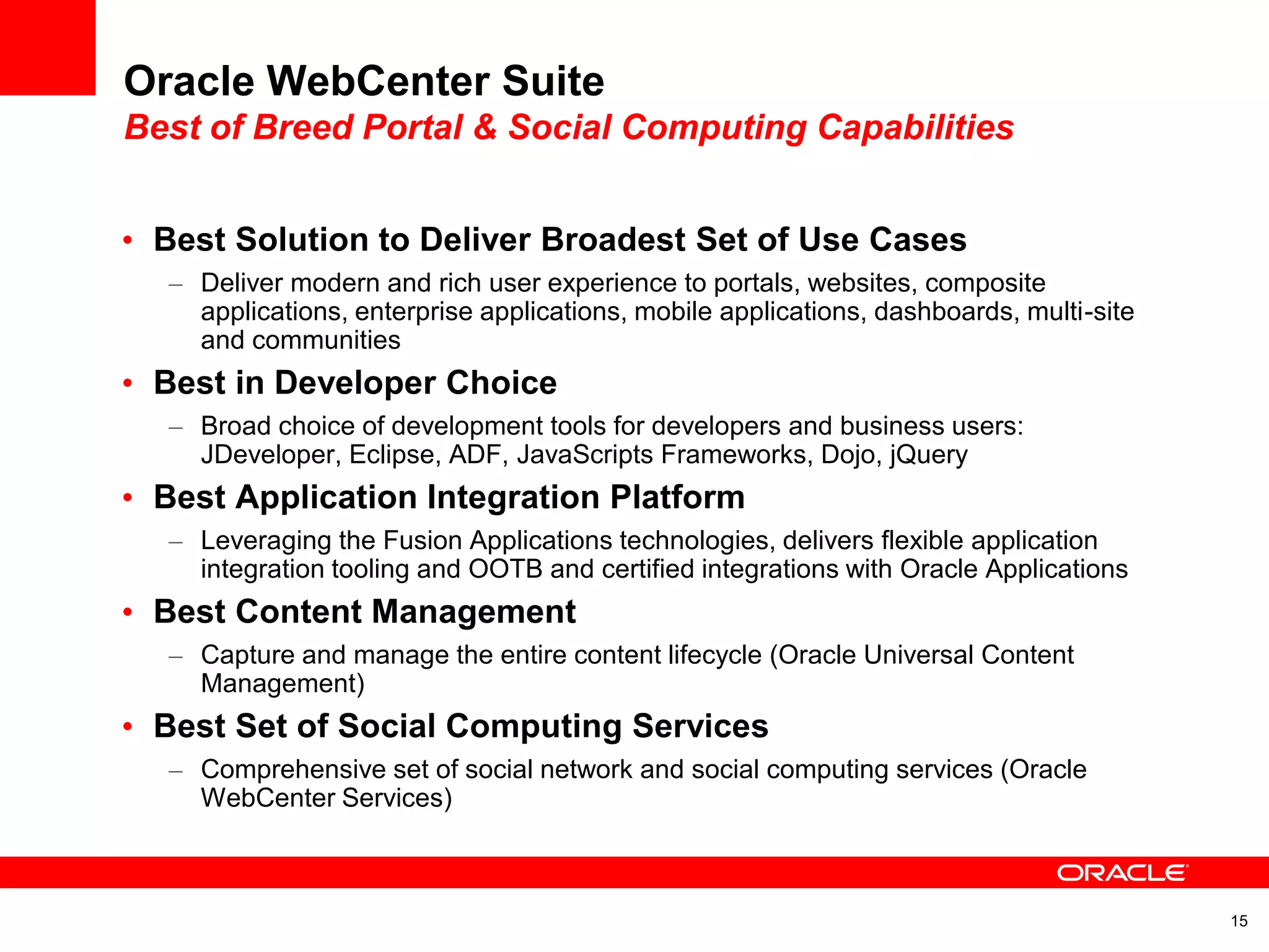 Oracle E2.0 WebCenter Portal Strategy | PPT