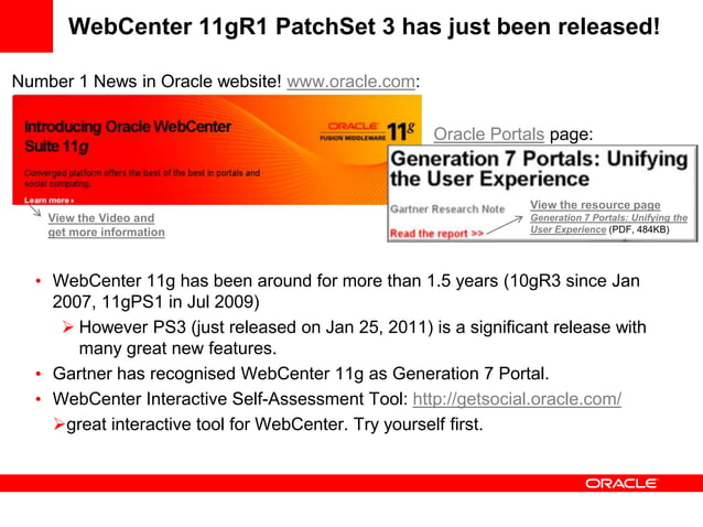 Oracle E2.0 WebCenter Portal Strategy | PPT
