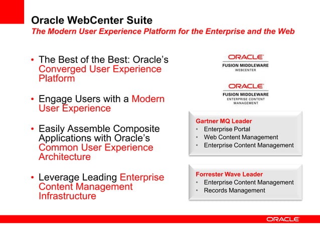 Oracle E2.0 WebCenter Portal Strategy | PPT