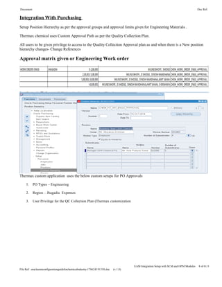 Oracle eam configuration guide for chemical industry | DOC