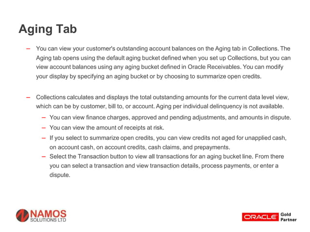 oracle ebs-r12-advanced-collections-ppt.pptx | Credit Cards | Personal Debt