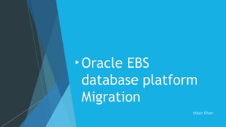 Oracle EBS
database platform
Migration
 