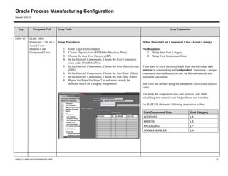 Oracle ebs opm refernce guide for gulf oil | PDF