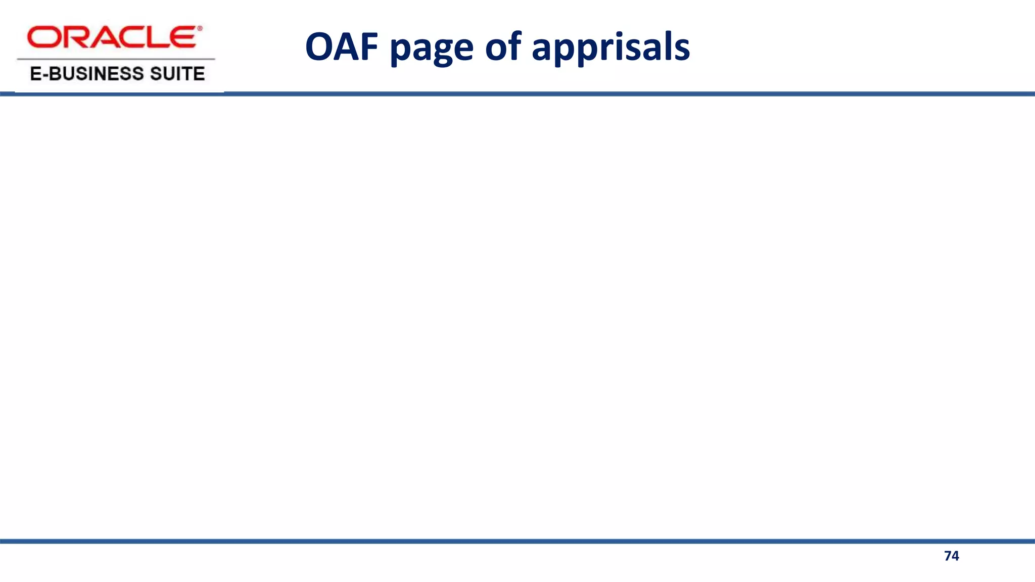 74
OAF page of apprisals
 