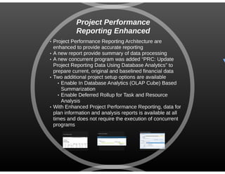 Oracle ebs projects r12.2.5 new functionality