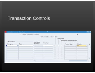 Oracle ebs projects r12.2.5 new functionality
