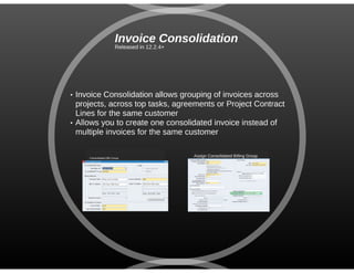 Oracle ebs projects r12.2.5 new functionality