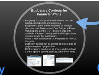 Oracle ebs projects r12.2.5 new functionality