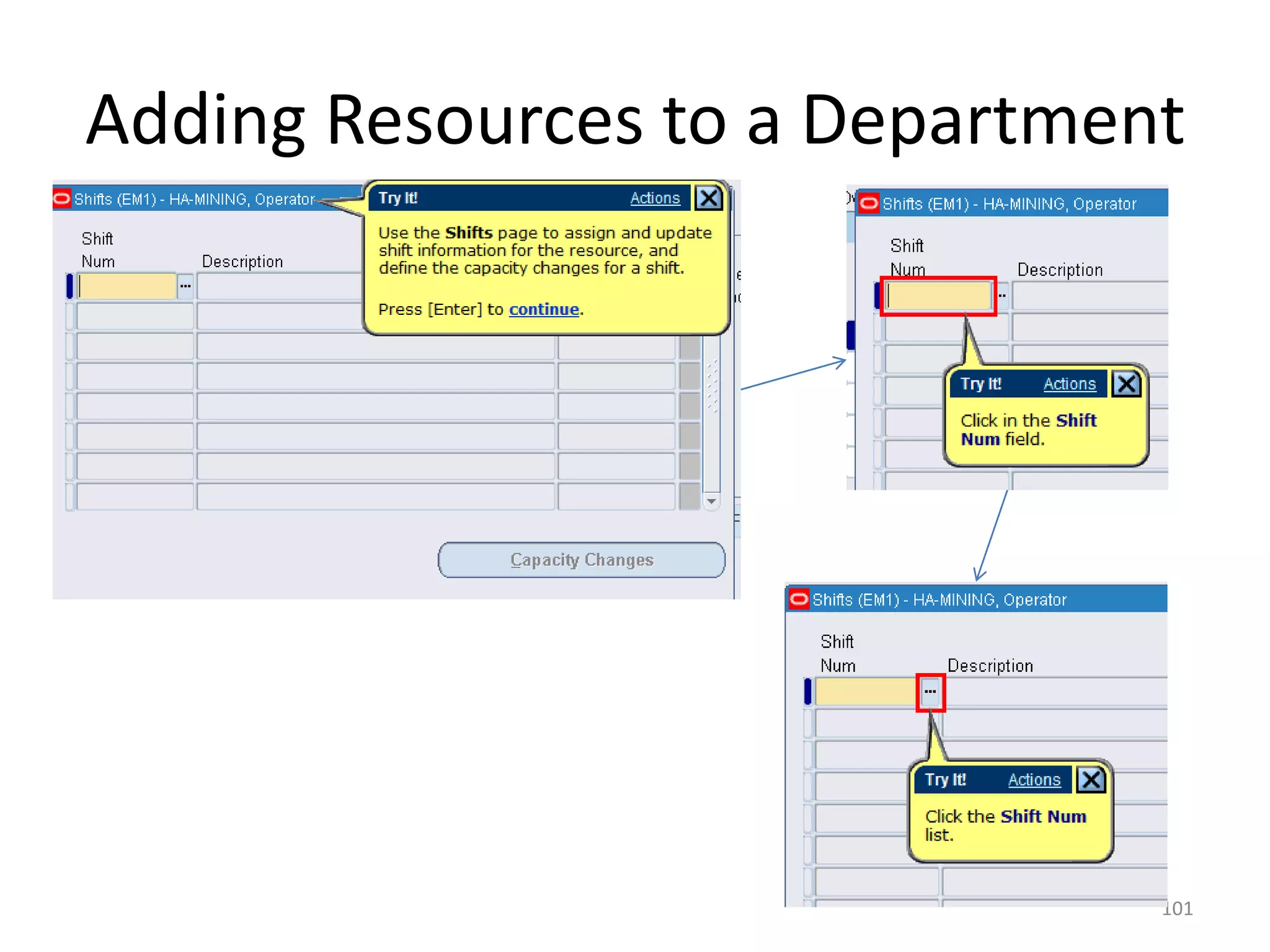 Adding Resources to a Department




                               101
 