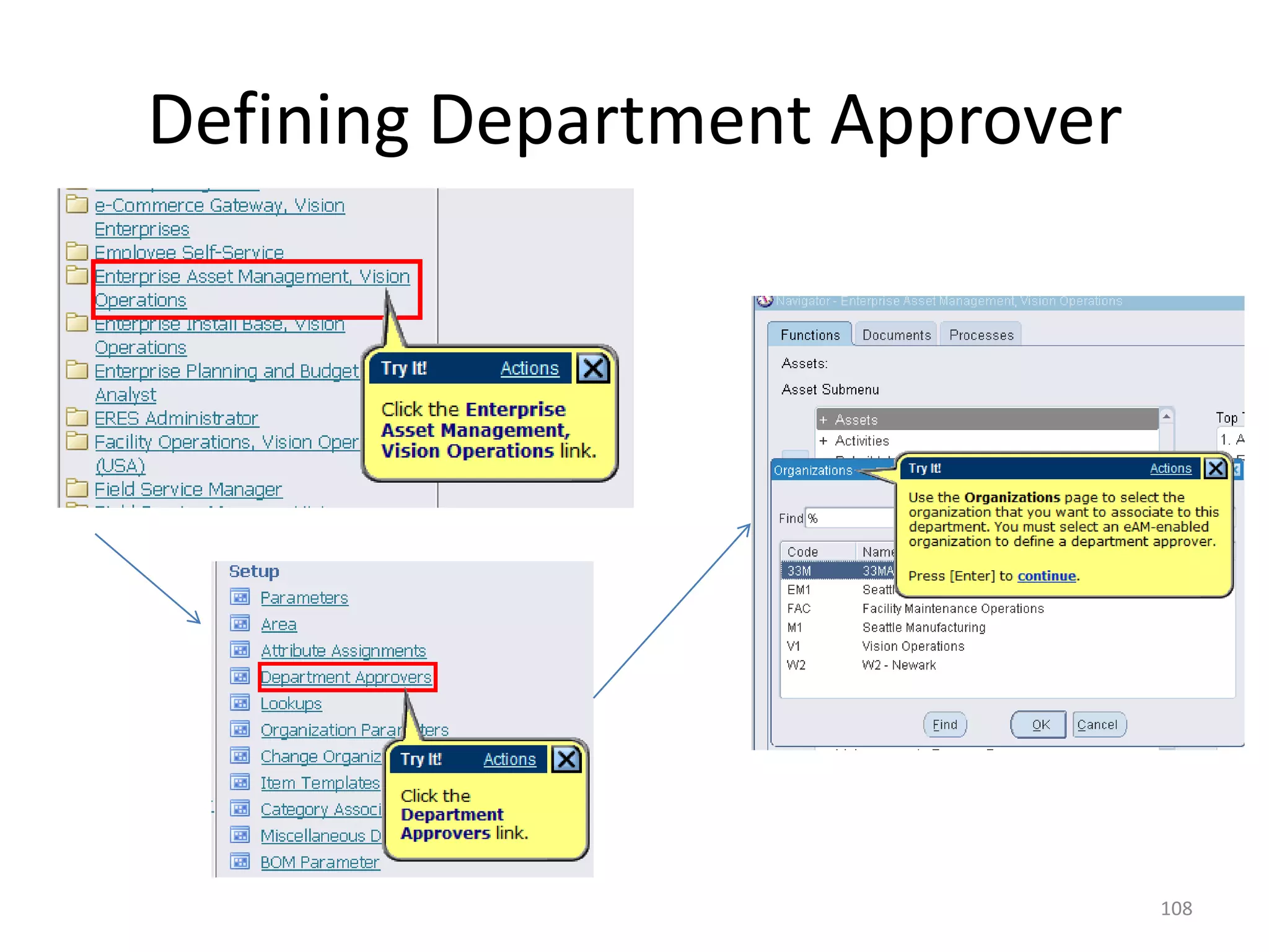 Defining Department Approver




                               108
 