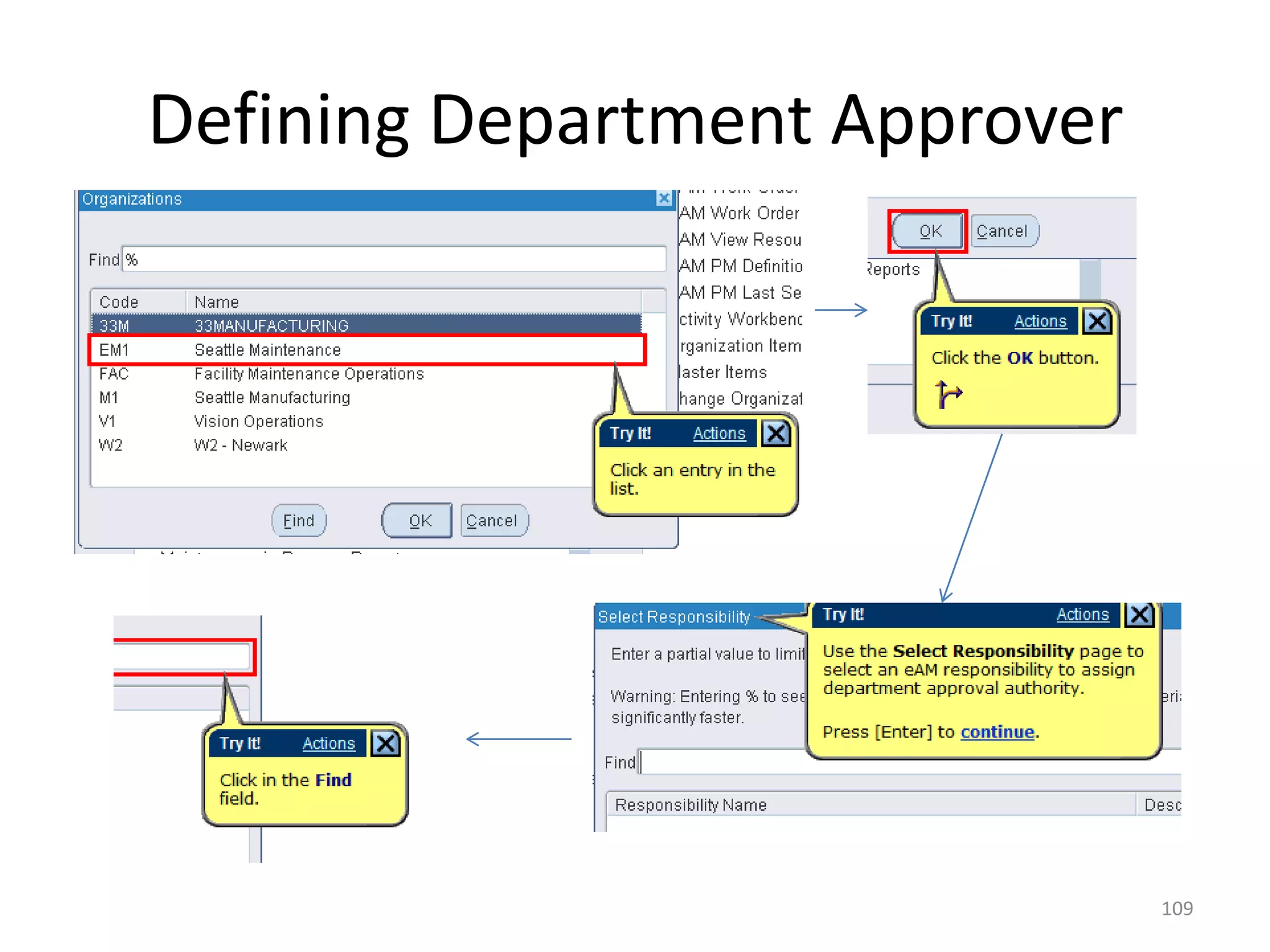 Defining Department Approver




                               109
 