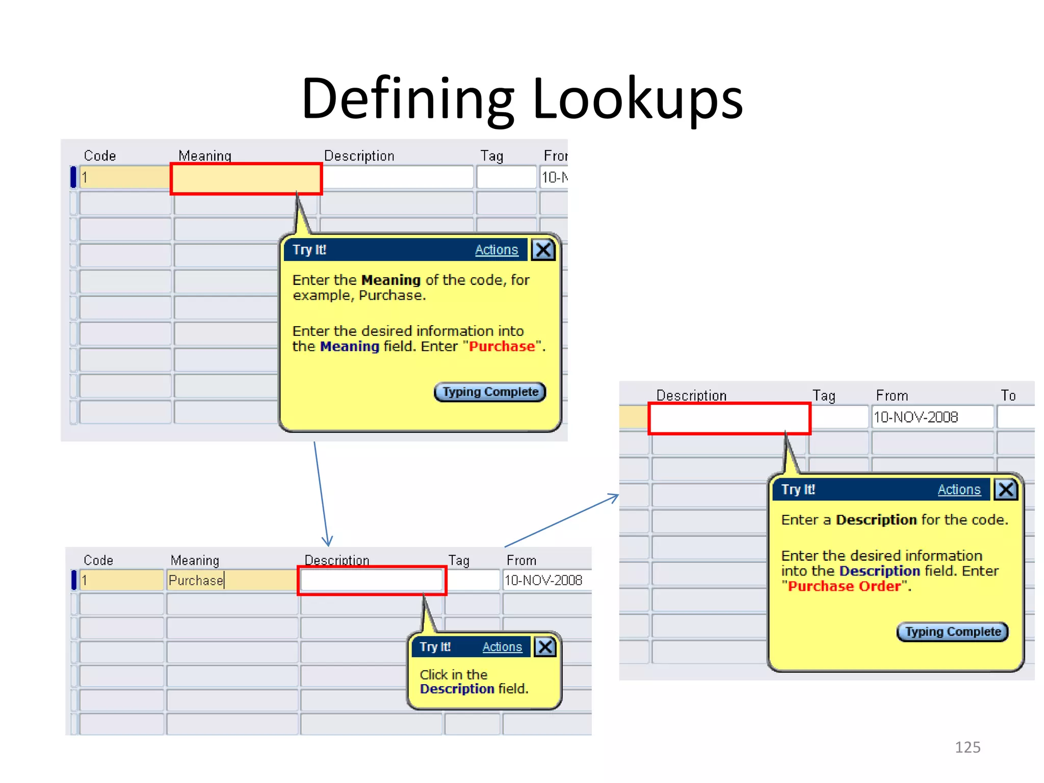 Defining Lookups




                   125
 