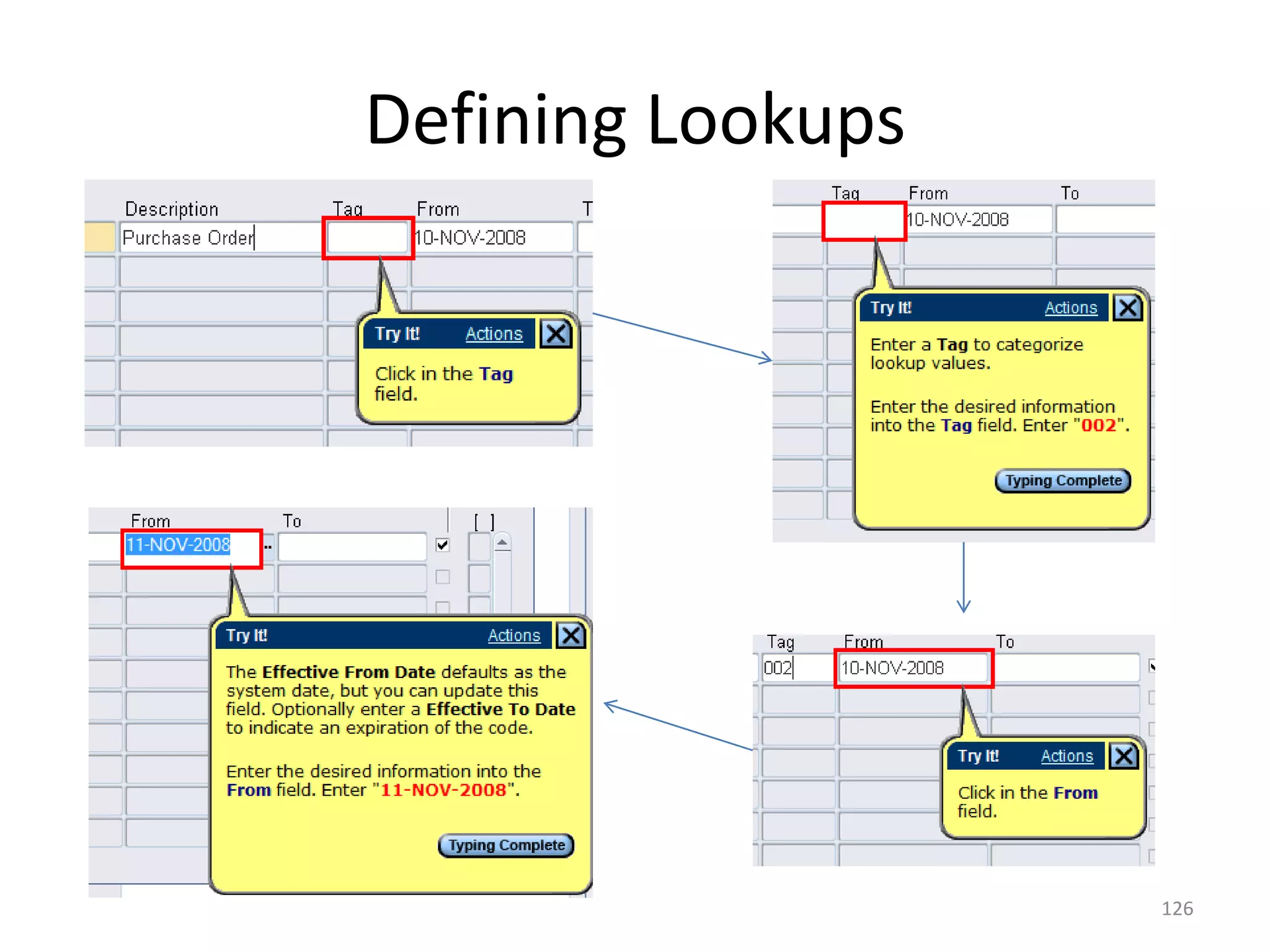 Defining Lookups




                   126
 