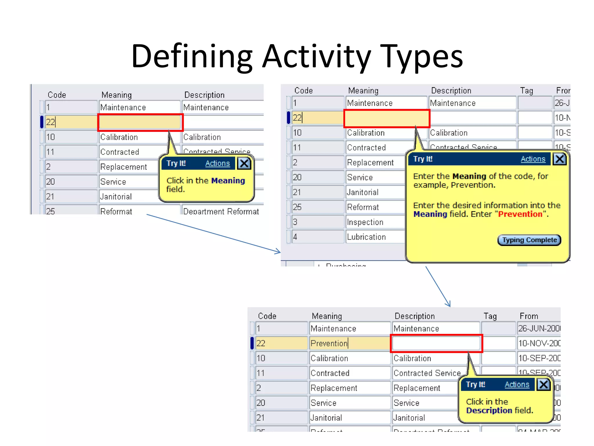 Defining Activity Types




                          134
 