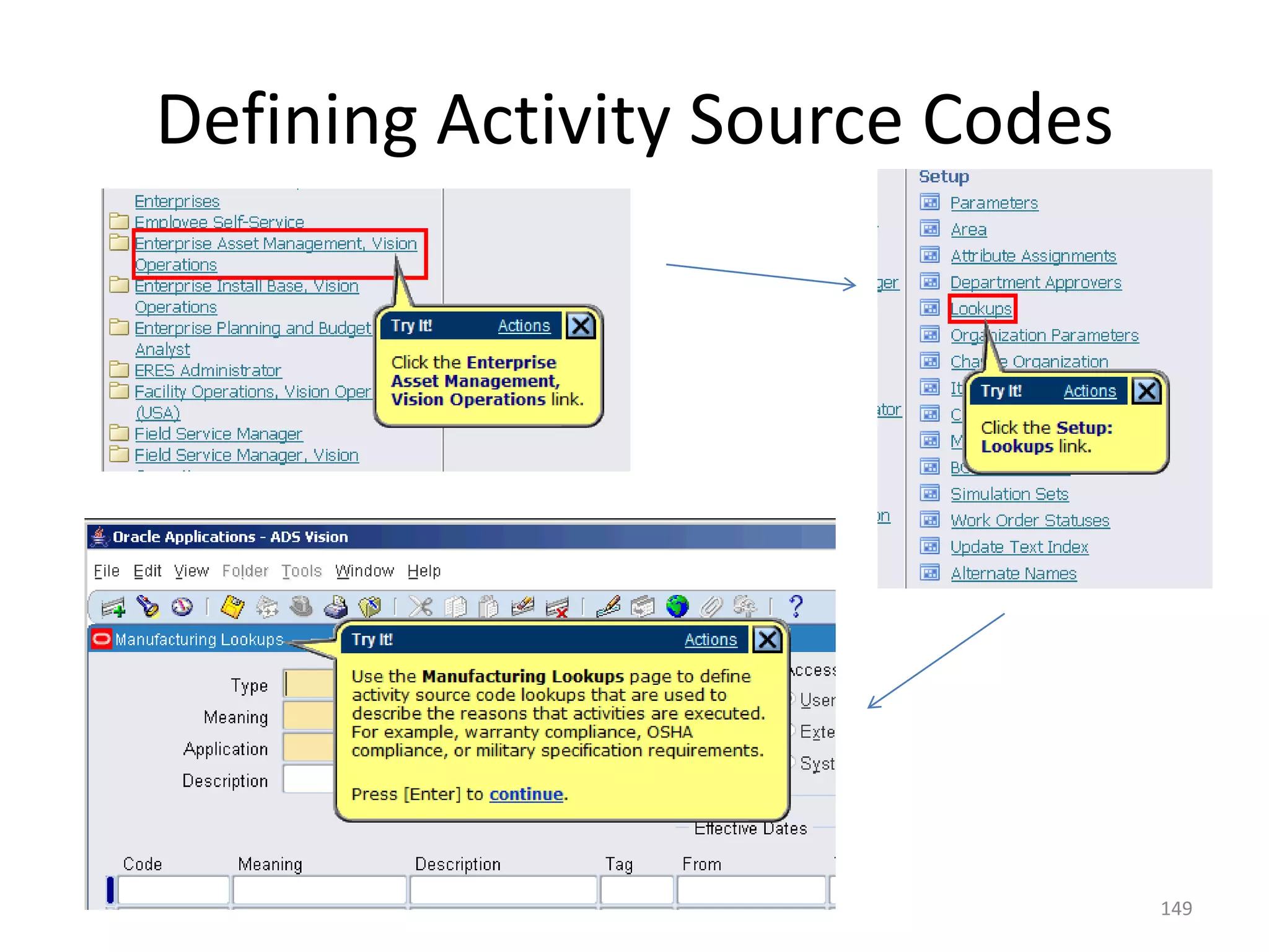 Defining Activity Source Codes




                                 149
 