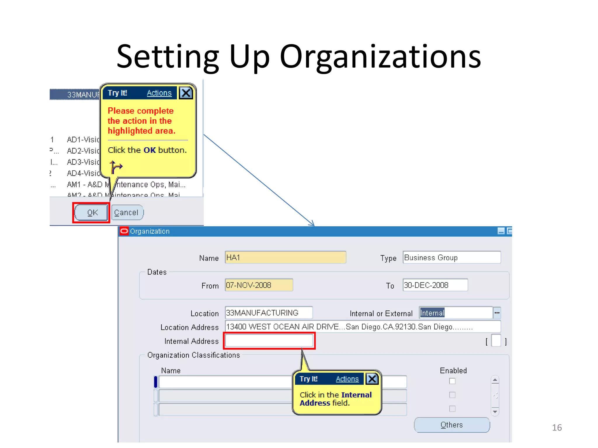 Setting Up Organizations




                           16
 