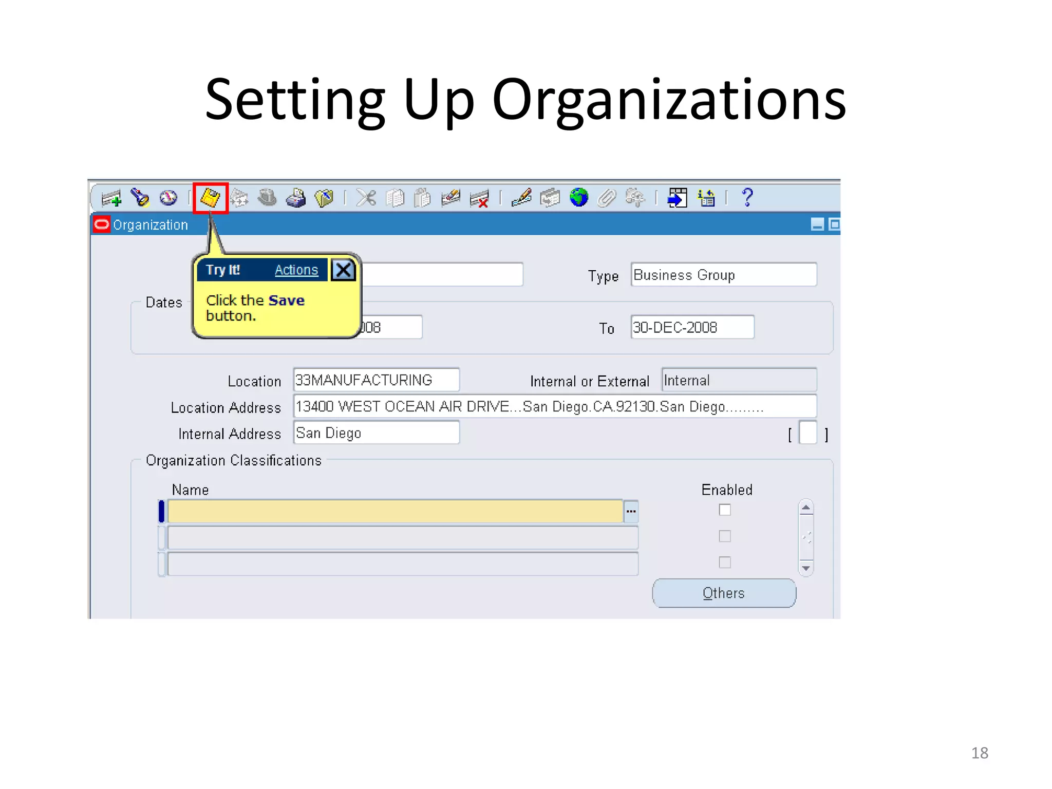 Setting Up Organizations




                           18
 