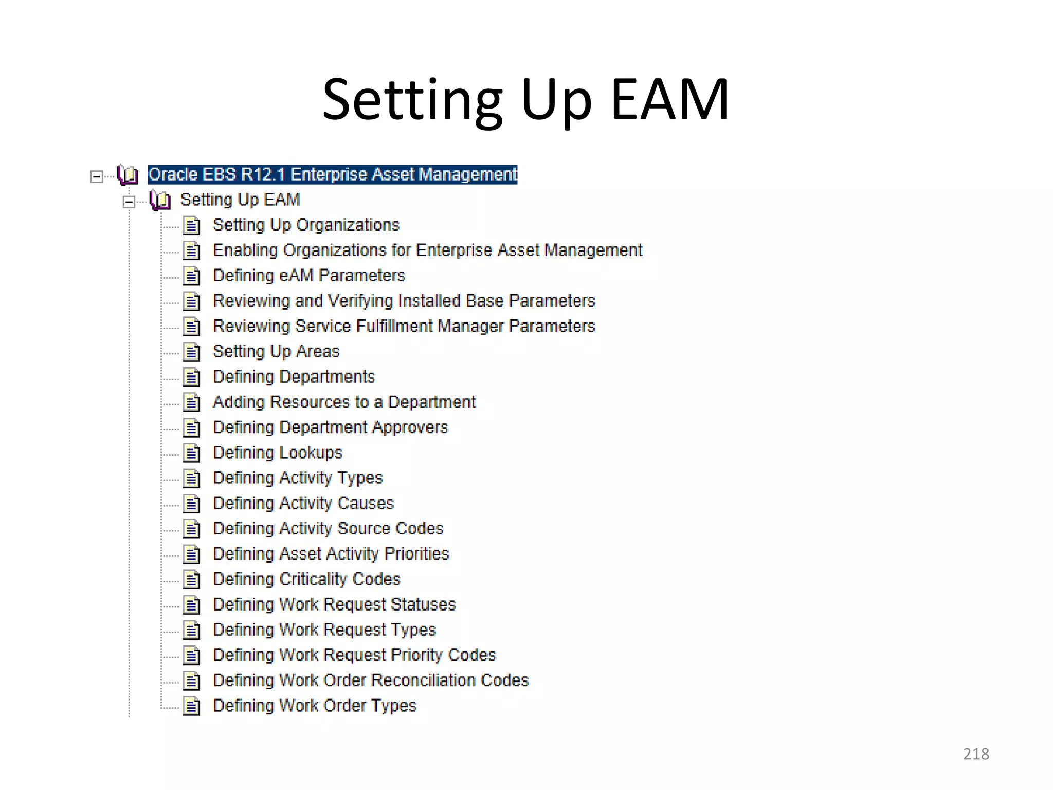 Setting Up EAM




                 218
 