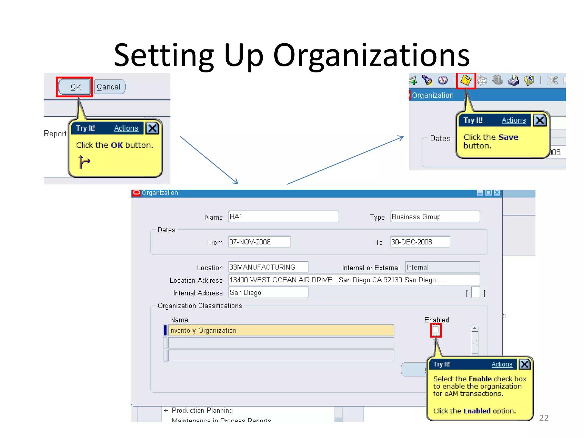 Setting Up Organizations




                           22
 