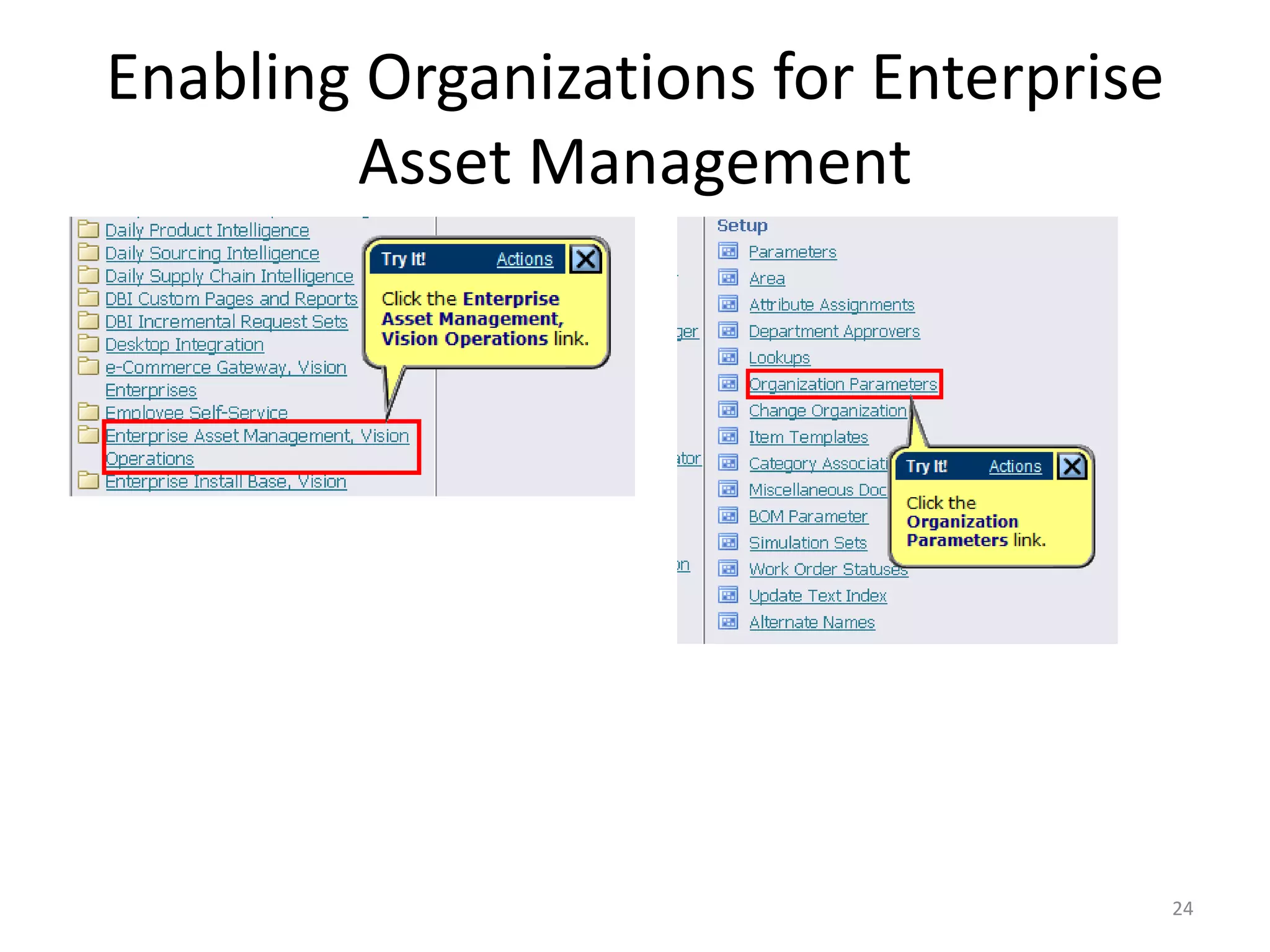 Enabling Organizations for Enterprise
        Asset Management




                                        24
 
