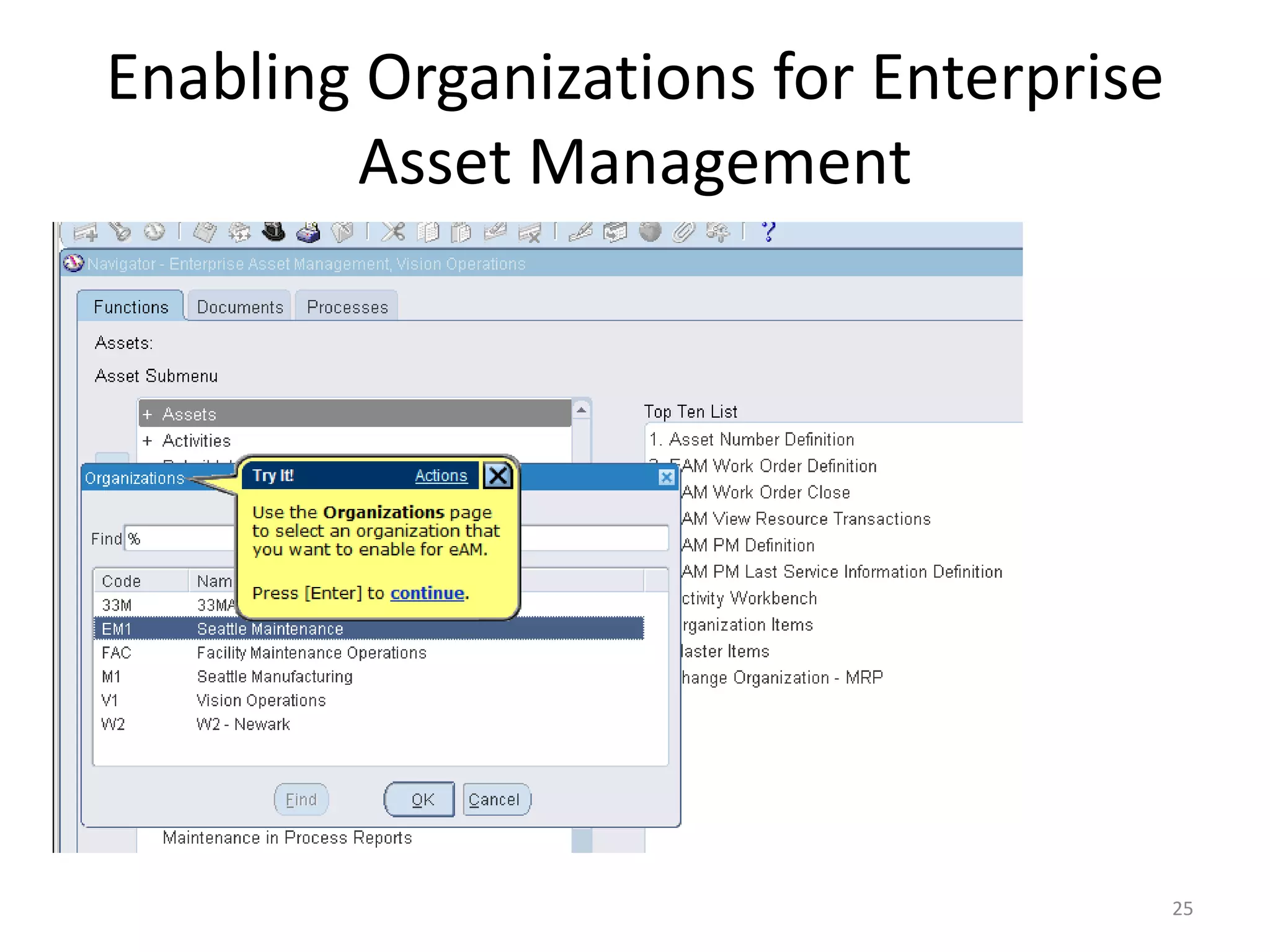 Enabling Organizations for Enterprise
        Asset Management




                                        25
 